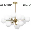 Стеклянная потолочная люстра Tonga CL212183 белая форма шар Citilux