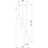 Стеклянный подвесной светильник Prism 50236/3 прозрачный Eurosvet