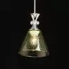 Стеклянный подвесной светильник Лоск 107011201 конус DeMarkt