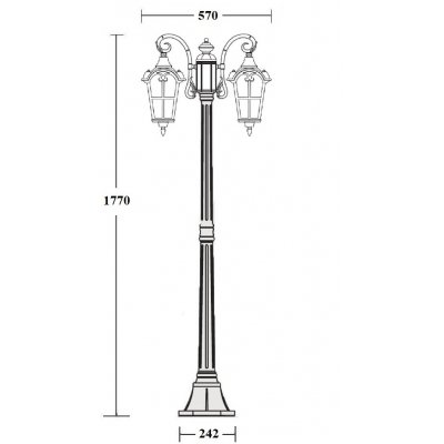 Наземный фонарь PORTO 86108A Gb Oasis Light