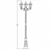 Стеклянный наземный фонарь  91309SB Bl прозрачный Oasis Light
