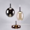 Стеклянный подвесной светильник Disco 792139 черный форма шар Lightstar