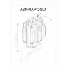 Хрустальный настенный светильник Jastin A2848AP-2GO прозрачный Artelamp