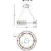 Подвесная люстра Patricia WE117.02.103 цилиндр прозрачная Wertmark