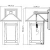 Стеклянный настенный фонарь уличный Cedar Point QZ-CEDAR-POINT-M-BK цилиндр прозрачный Quoizel