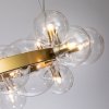 Стеклянный подвесной светильник Vincent A7790SP-24GO форма шар прозрачный Artelamp