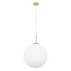 Стеклянный подвесной светильник Volare A1564SP-1PB форма шар белый Artelamp