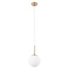 Стеклянный подвесной светильник Volare A1565SP-1PB форма шар белый Artelamp