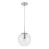 Стеклянный подвесной светильник Volare A1920SP-1CC форма шар прозрачный Artelamp