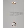 Стеклянный подвесной светильник Sphere3 форма шар прозрачный Sofitroom